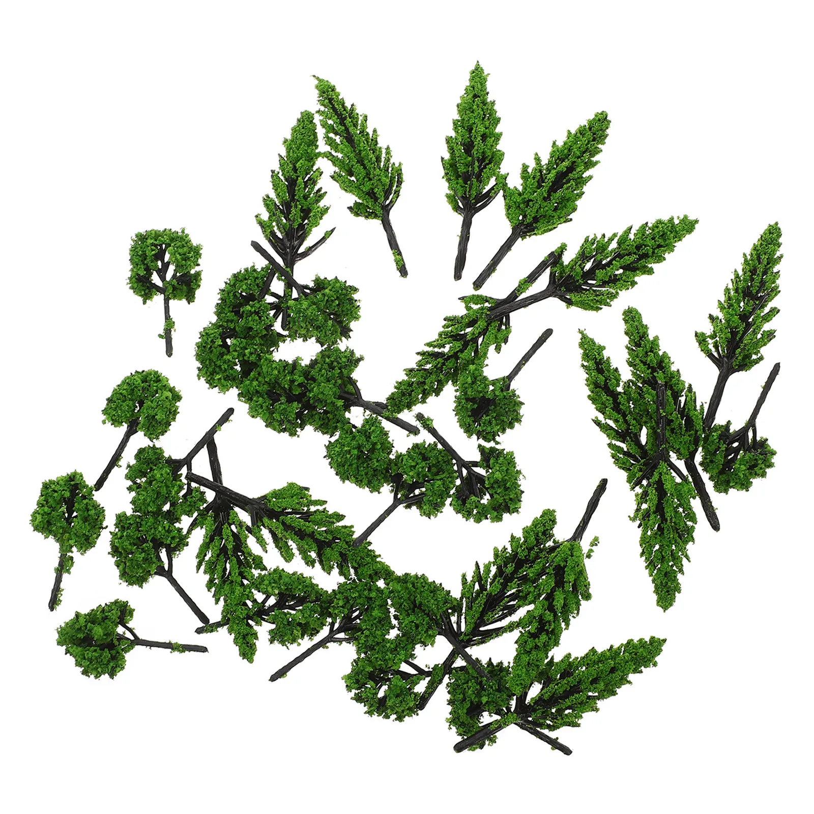 Bonsai Garden Layout - 30 pièces, décorations d’arbres artificiels en