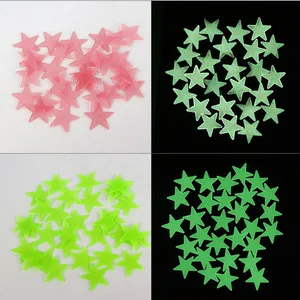 Luminous Stars Adesivos de Parede, Glow in the Dark, Decalques para Crianças, Quarto do Bebê, Colorido, Decoração de Casa, Decoração DIY, Mural, 100pcs, Conjunto 8 principais vendas autocolantes de parede desenhos - №5
