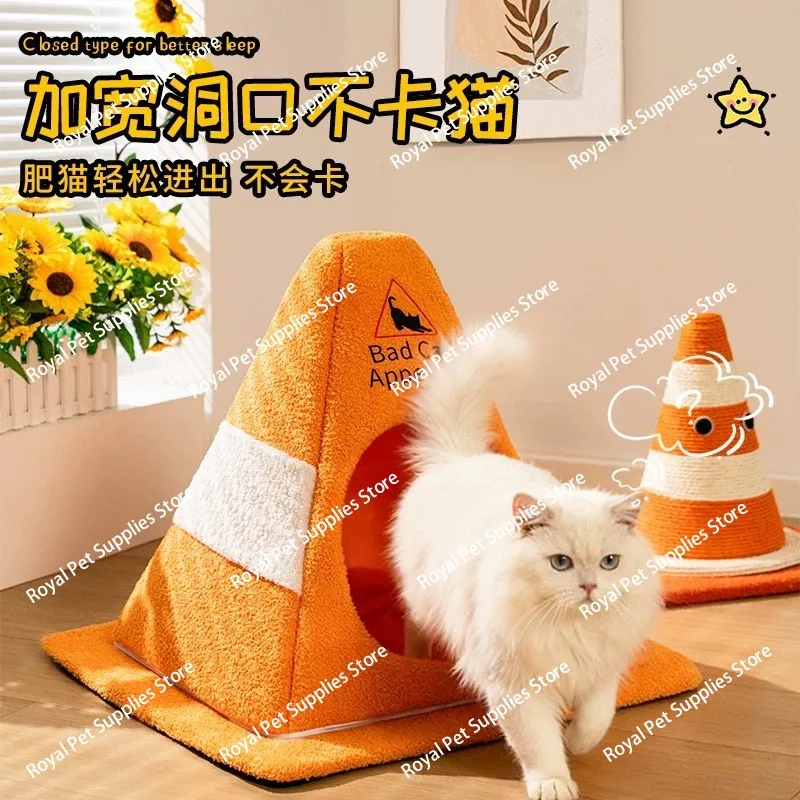 Barricade Cat Nest Universal in All Seasons, Kitten Sleeping Nest Closed Security Dog Tent Pet House Warm in Winter