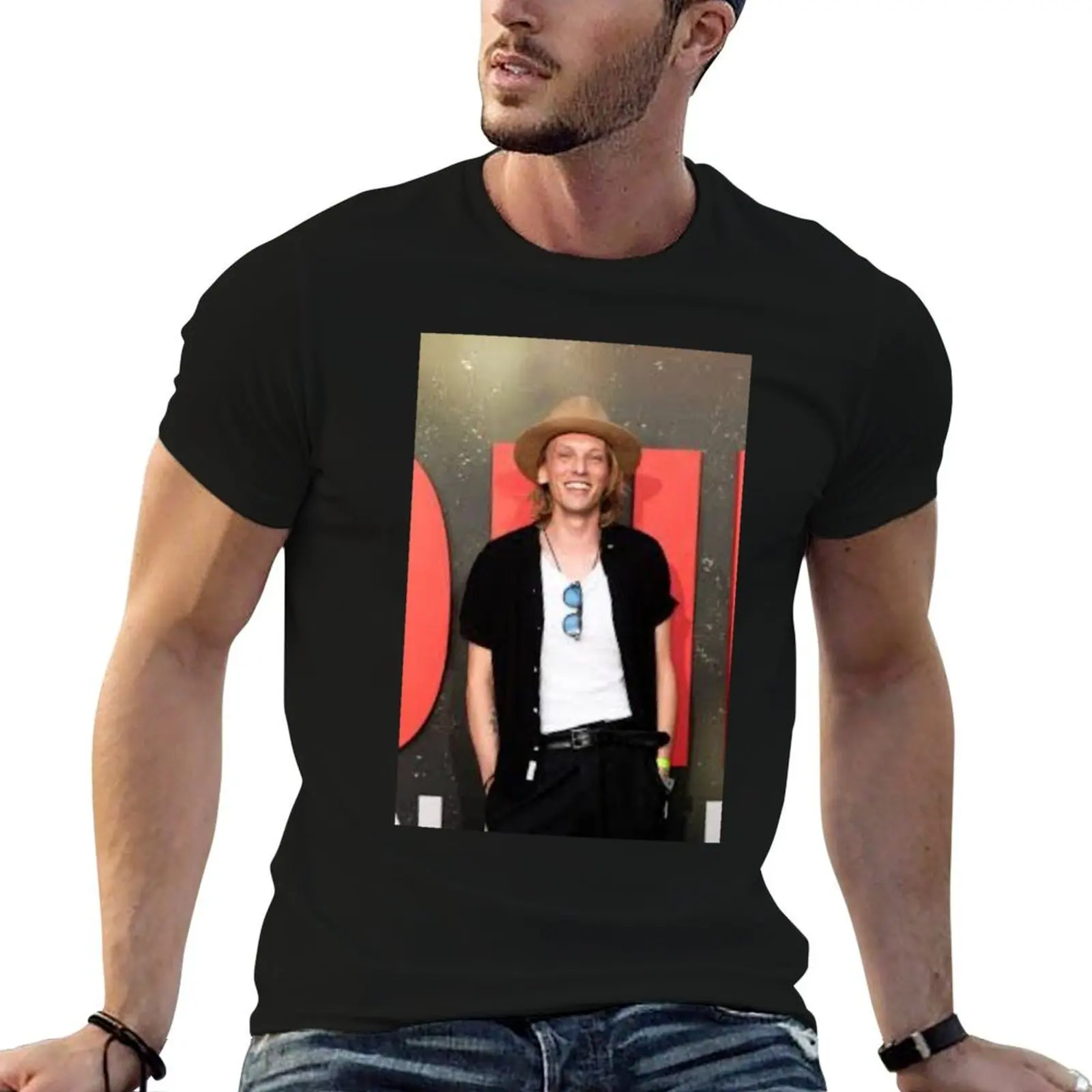 

Jamie Campbell Bower T-Shirt t shirts for man cotton funny cotton t shirts man 100% T-Shirt