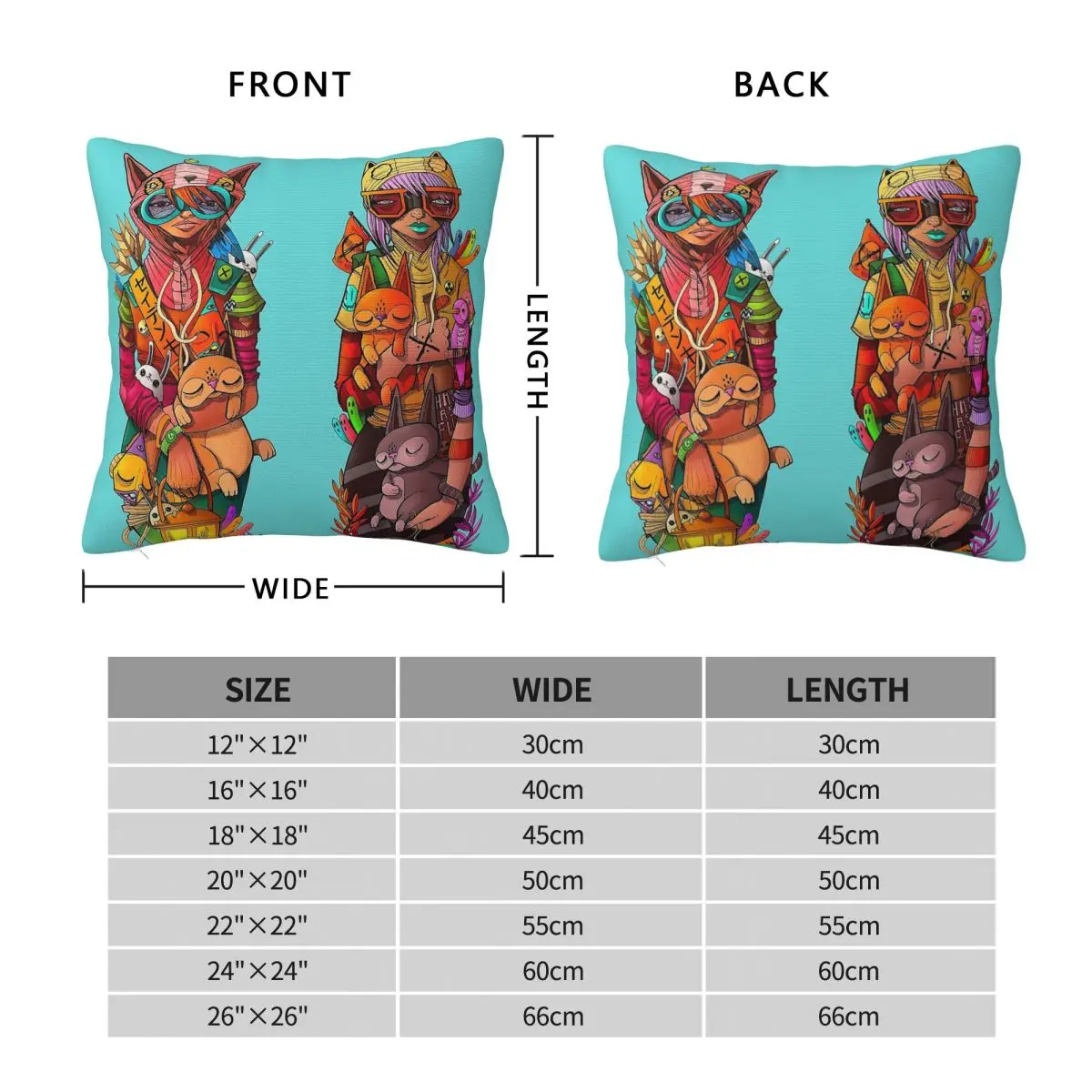 The Sisters Sibling Rivalry Square Pillowcase Polyester Linen Velvet Creative Zip Decorative Throw Pillow Case Car Cushion Cover