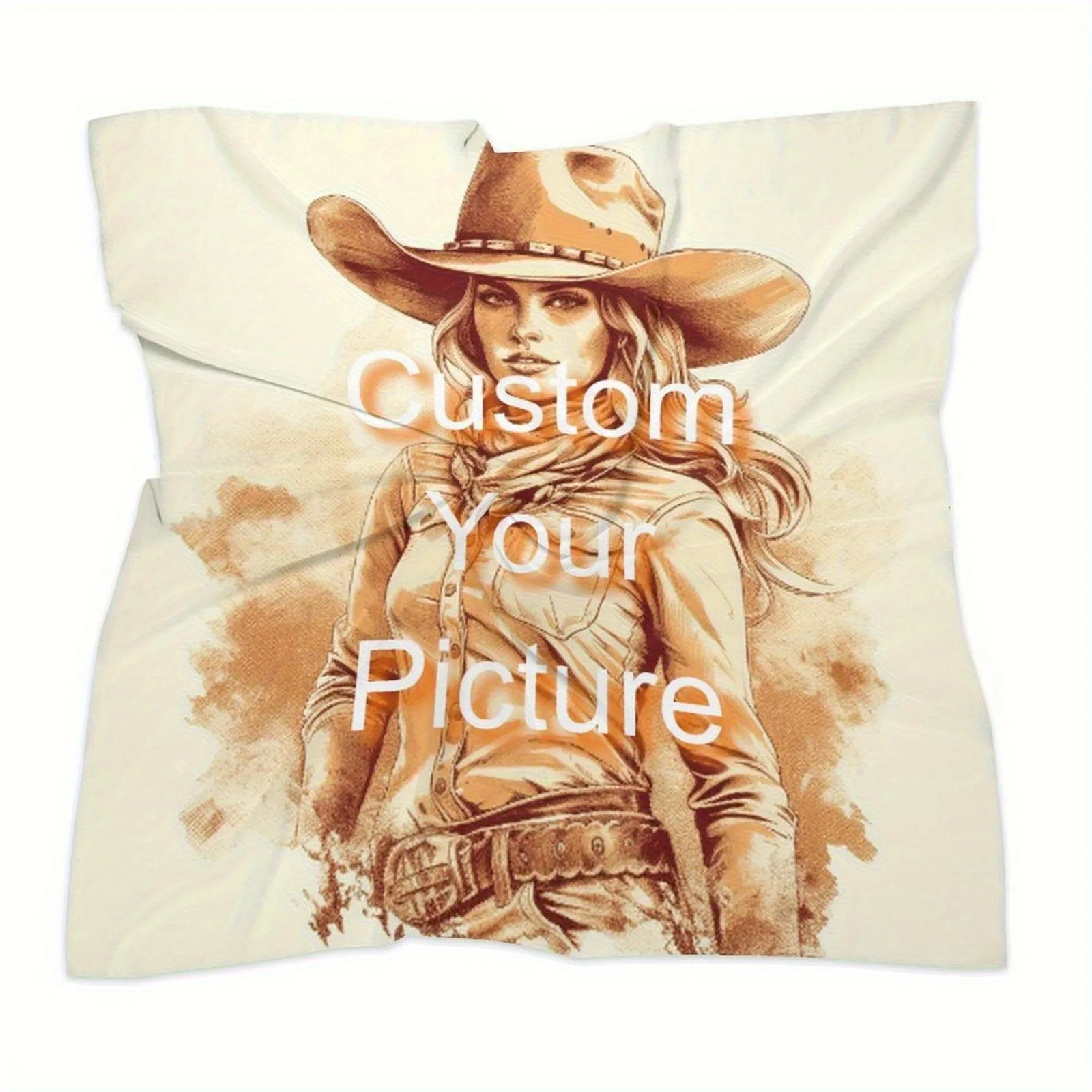 Customized silk scarf - Personalized ladies' square scarf. Photos and patterns - Birthday gift - Anniversary gift - Holiday gift