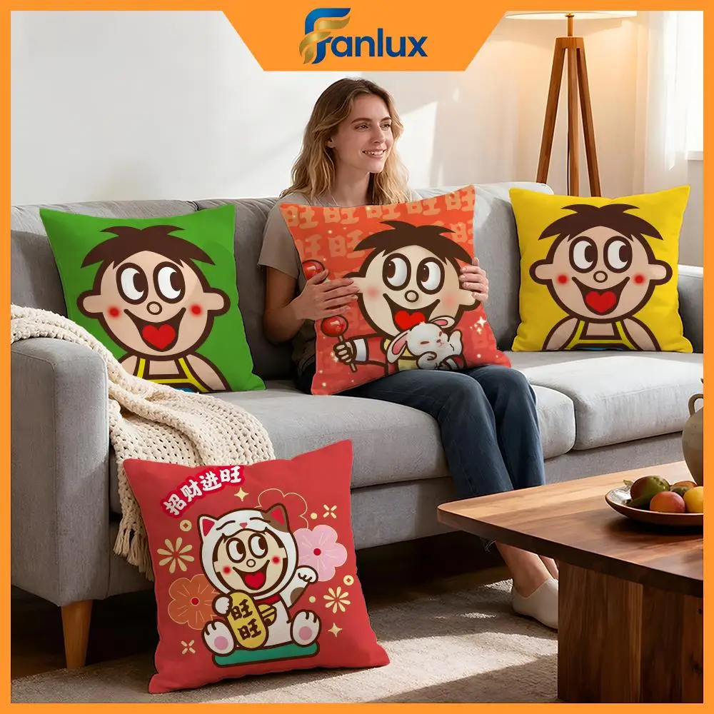 Brand Wangzai Cushion Cover 4Pcs Decorative Covers Soft Cushion Case for Sofa Couch Decor 40x40 45x45 Pillowcases