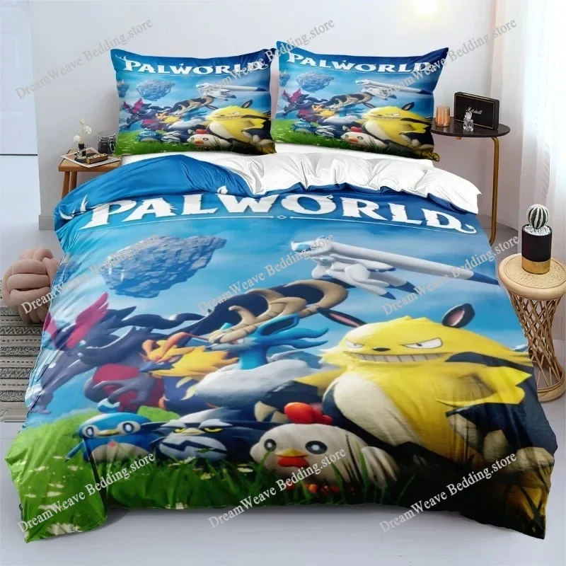 

Game Palworld 3D Printed Duvet Case Pillowcase Bedding Set Twin Full Queen King Size For Bedroom Decor Home Textileextile