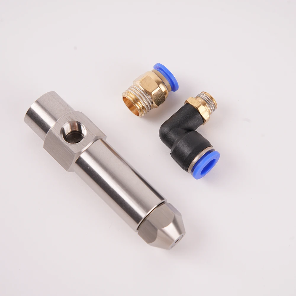 0.3-4.0mm Stainless Steel Two-Fluid Air Atomizing Nozzle with Quick Connect Fittings for Humidification Dust Removal
