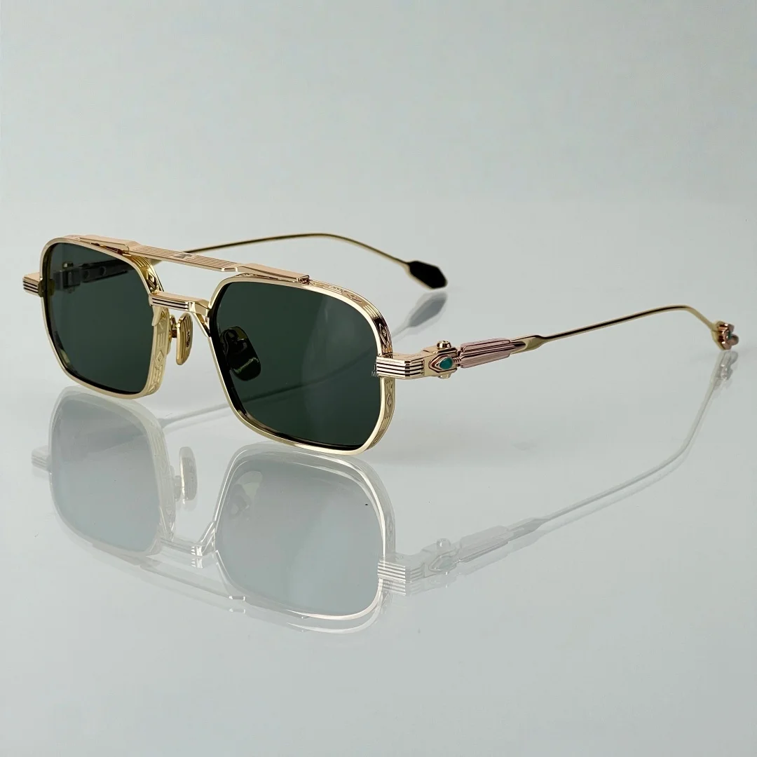 

JMM DEAVER Titanium Square Sunglasses Unisex Japanese Niche Luxury UV400 Holiday Street Photographer