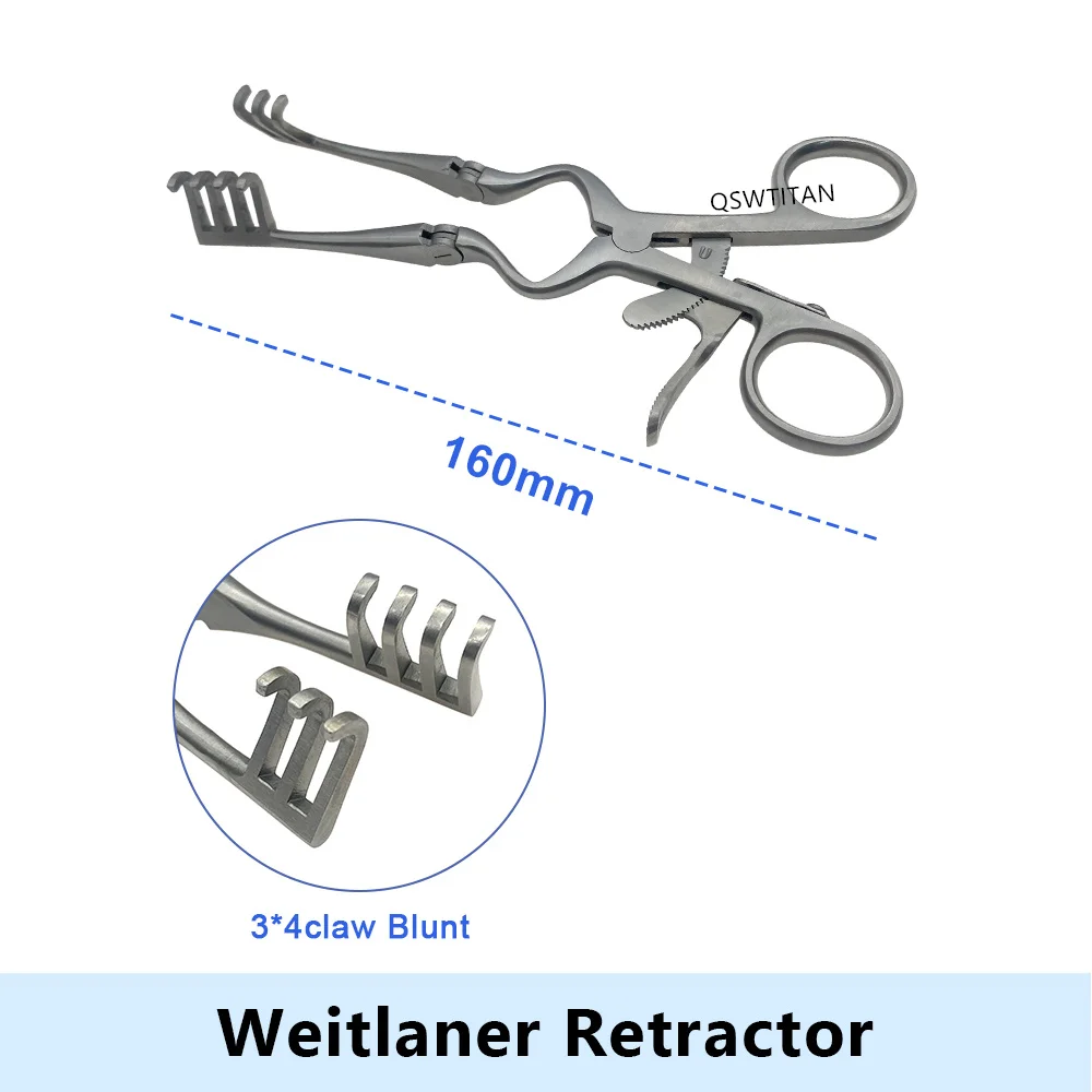 Weitlaner Retractor Stainless Steel Self-Retaining Retractor Hook 1pc Orthopedics Veterinary Surgical Instruments