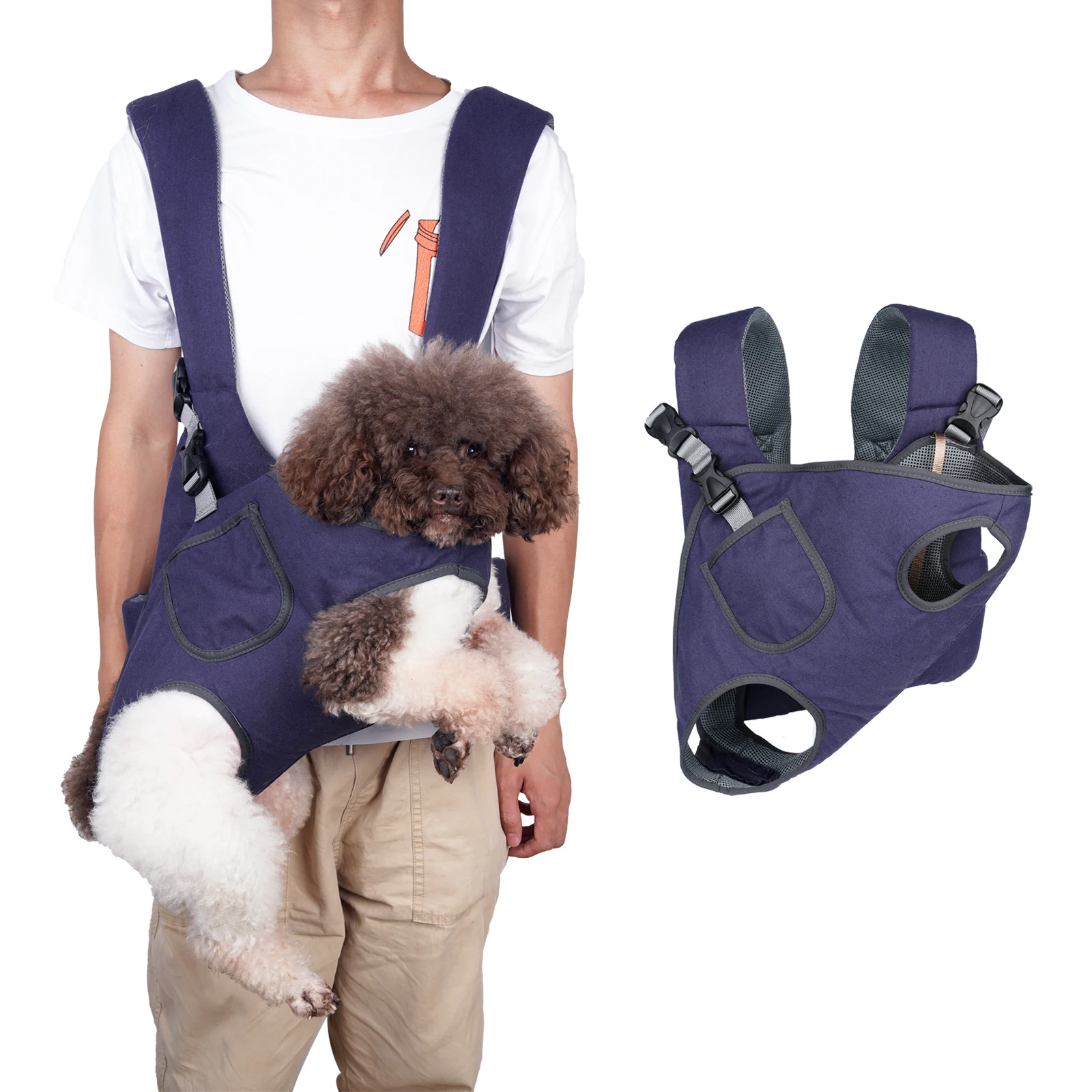 

Pet Carrier Backpack, Breathable Dog & Cat Front Carrier For Small Pets, Adjustable Outdoor Travel Bag