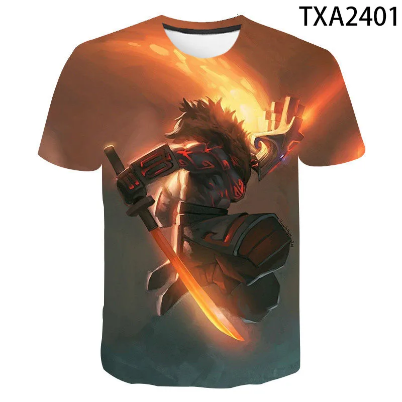 2023 New Summer Dota 2 Short Sleeve Fashion T-shirt Boy Girl Kids 3D Printed Streetwear Casual Men Women Children Cool Tops