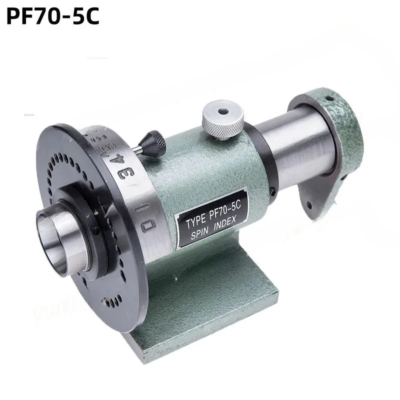 PF70-5C Indexing Head Holder for Milling Grinder Matching 2-5 Inch Standard Chucks