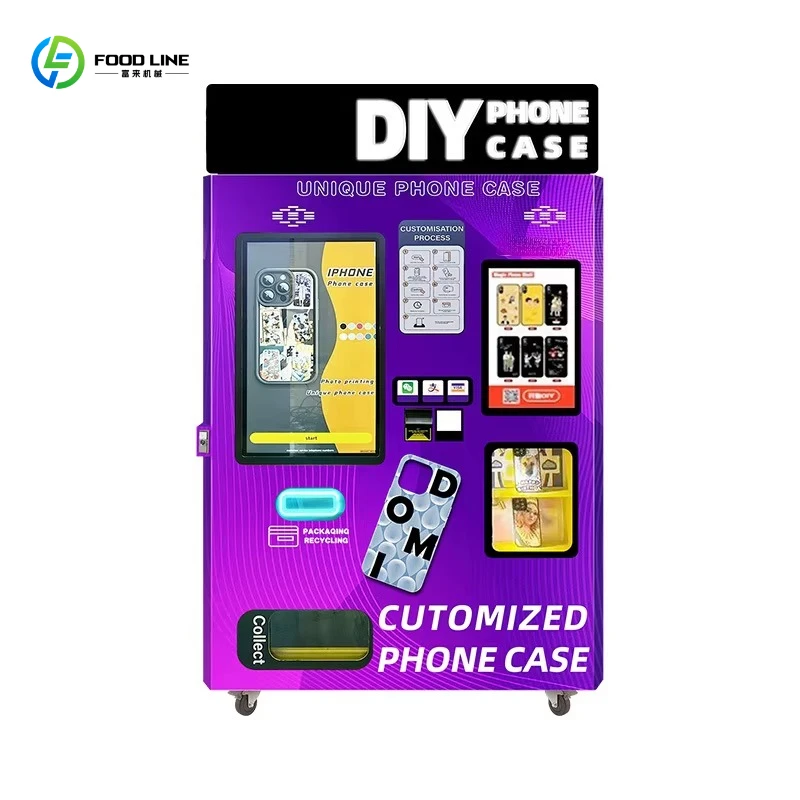 Smart scan code mobile phone case DIY self-assembly vending machine mobile phone case 24-hour