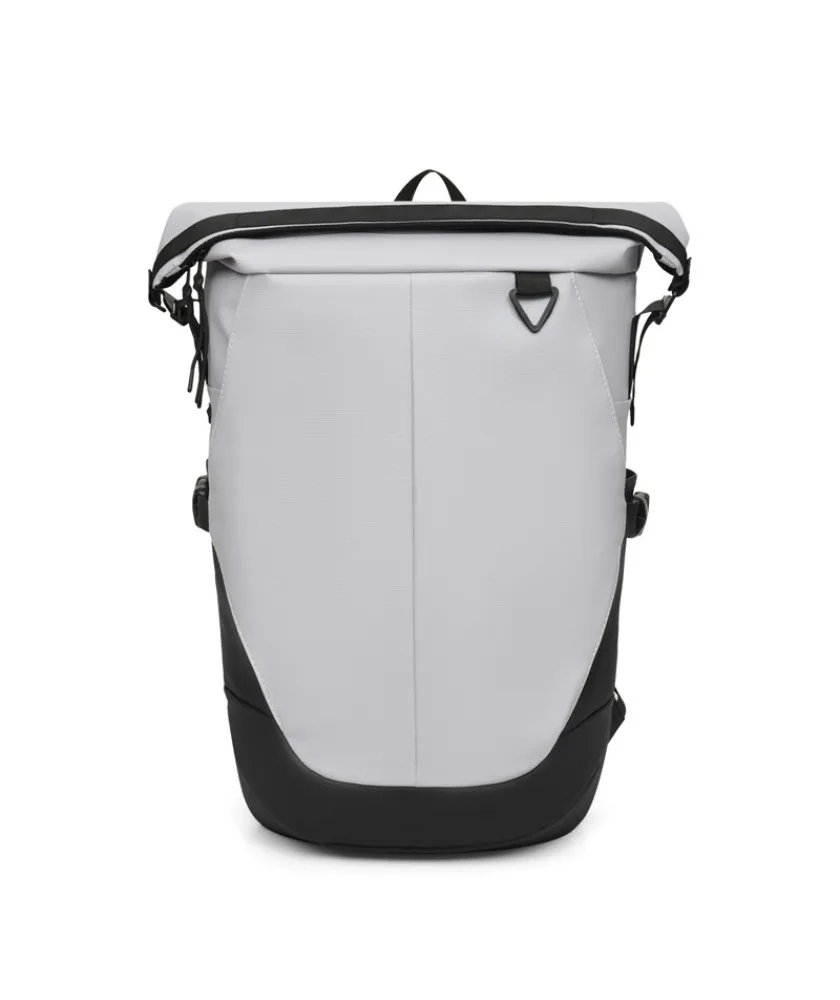 New roll-up backpack large capacity waterproof backpack high sense business trip laptop bag school bag