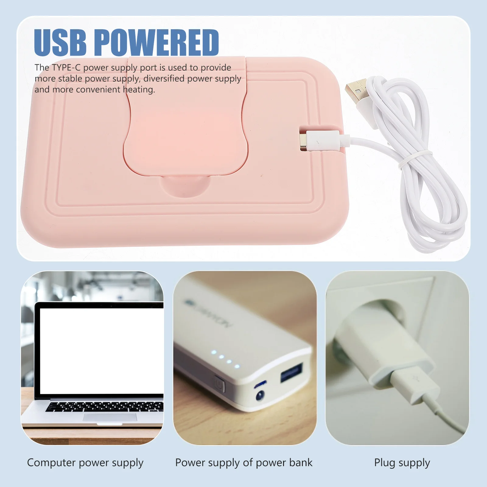 Wet Tissue Warmer for Babies Lightweight Portable Design Premium Material Fast Heating for Home Travel Car Comfortable Safe Use