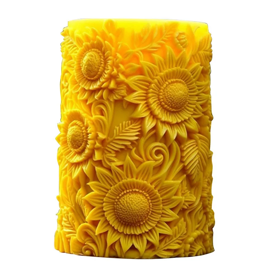 

Tulip style candle silicone mold DIY sunflower Candle Silicone Mold Scented Making Tools 3D DIY Handmade Fragrance Ornament