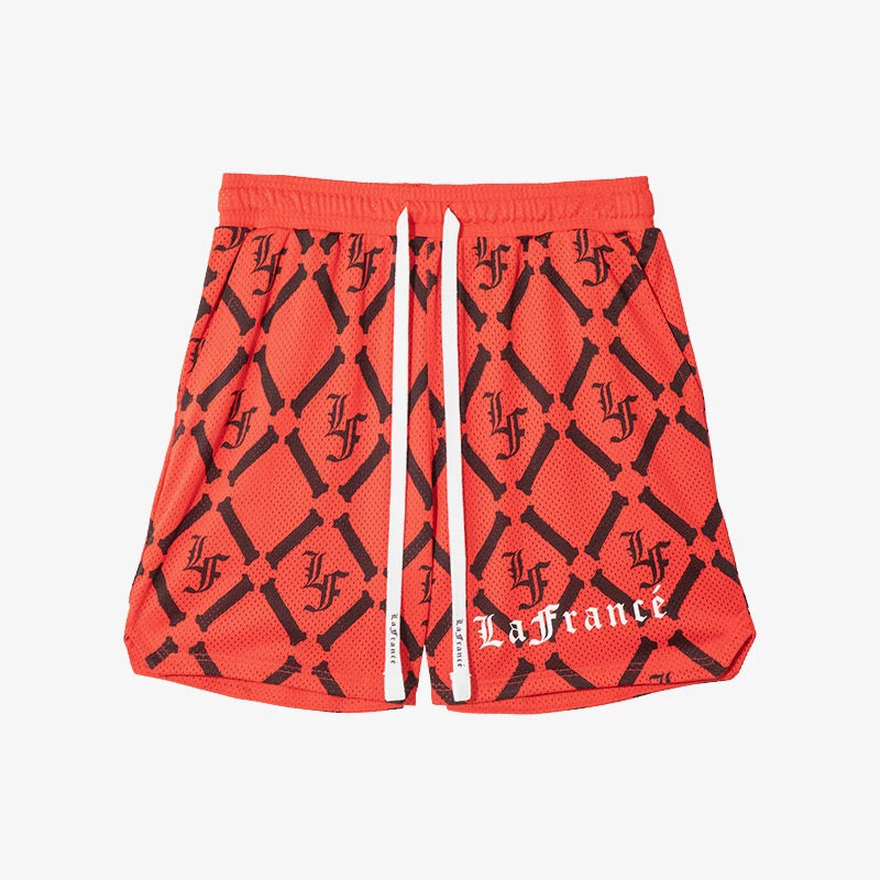 

Оригинальные мужские баскетбольные спортивные шорты Puma LAFRANC É с сетчатыми вставками и завязками 627775-01