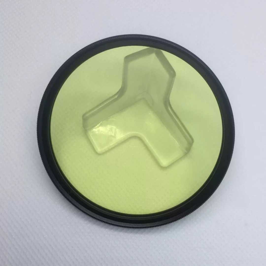 K9 BK7 Glass OD3 455nm Long‑Pass Optical Filter High Transmittance T=90‑94% Coated for Fluorescence Machine Vision Spectroscopy