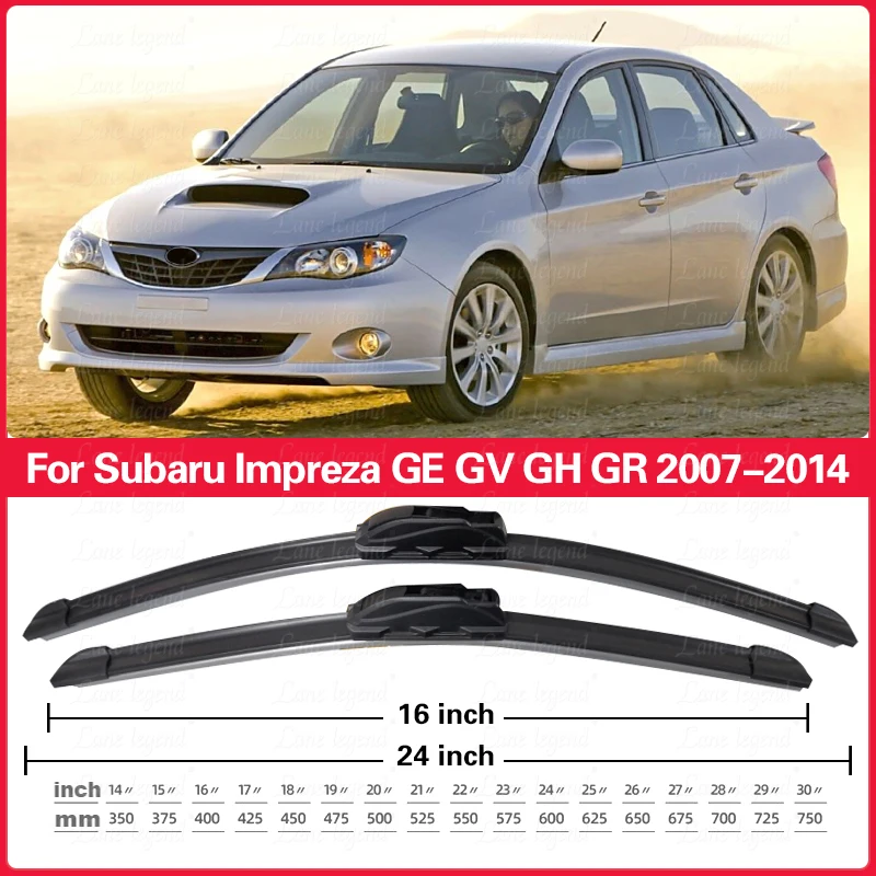 Wiper Front Wiper Blades Set For Subaru Impreza GE GV GH GR 2007 - 2014 Windshield Windscreen Window 24"+16"+16'' Accessories view 4