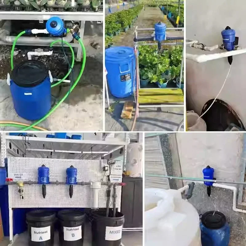 Hydraulic Dosing Pump P2502 for Fertilizer and Liquid Injection, Water Powered Proportioner with Rain Collector for Agriculture