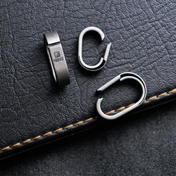 Creative Mini Car Key Chain Connection Buckle Super Light Titanium Quick Detachable Keychain Connecting Ring EDC Accessories