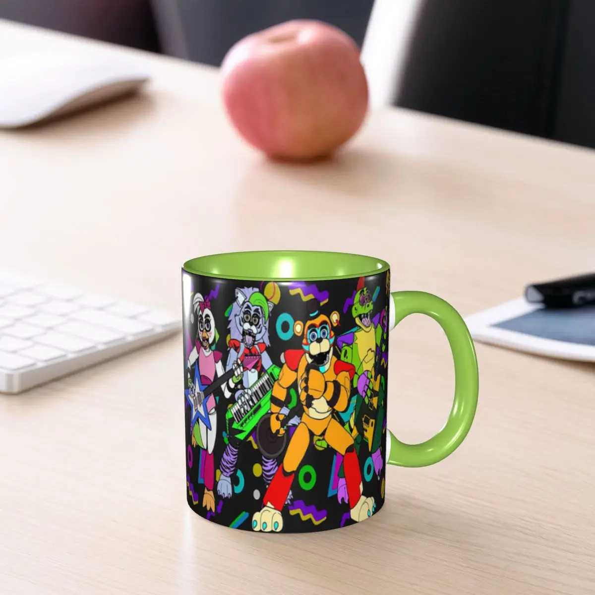 Freddy Fazbear Pizzaplex Performers Mug Funny Ceramic Coffee Cups Tea Mugs Milk Cup Drinkware Gift for Friends