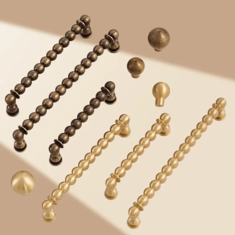 yesBrass Handle European Furniture Hardware Handle American Drawer Knob Luxurious Brass Shoe Cabinet Knob Creative Cabinet