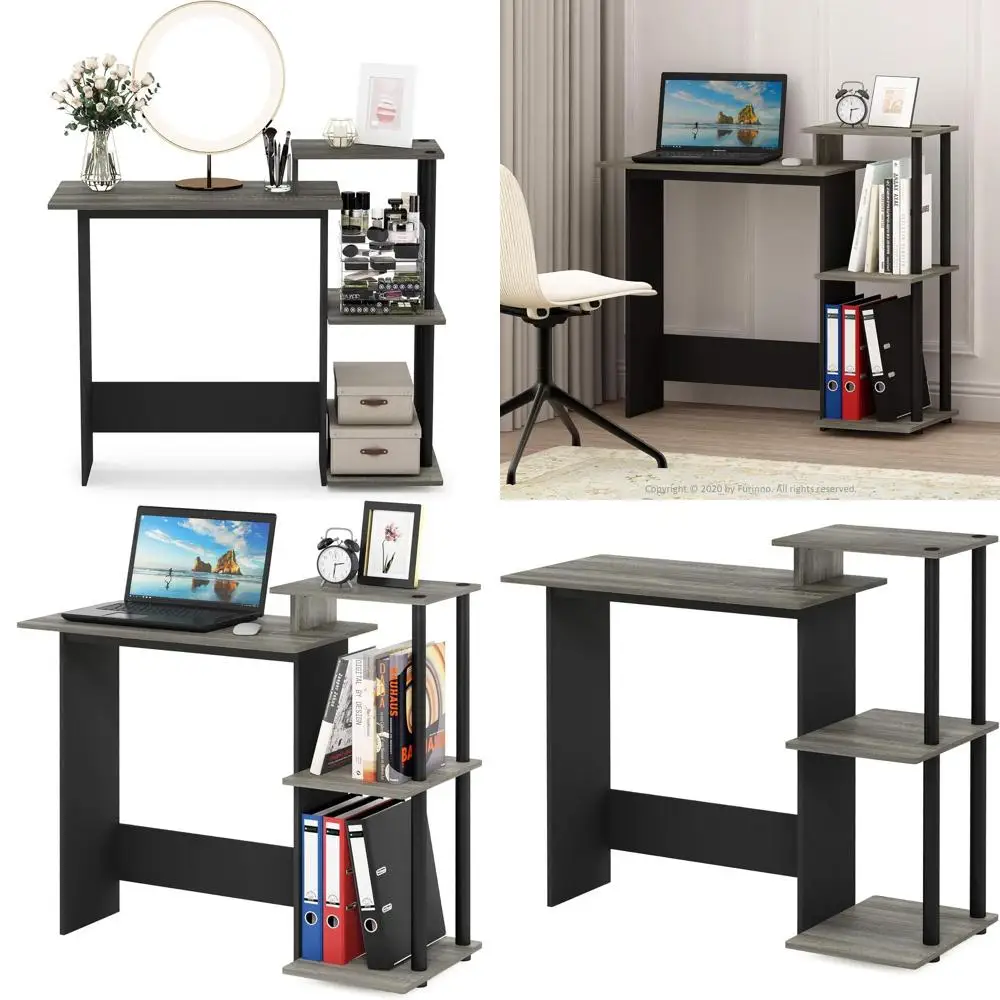 

EICIENT Desk, 28.6" Wide Gaming Desk with 3 Open Side Shelves, Laptop Notebook Computer Desk, Oice Desk or Home Oice, Study Room