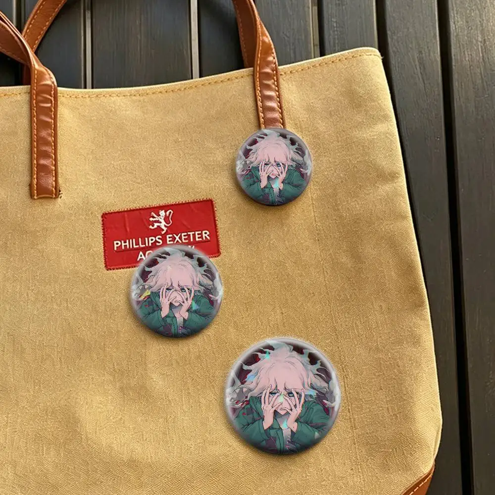 Nagito H-Hajime Komahina  32/44/58mm Handmade Pins Round Brooch Badge Backpacks Clothes Jewelry Gifts