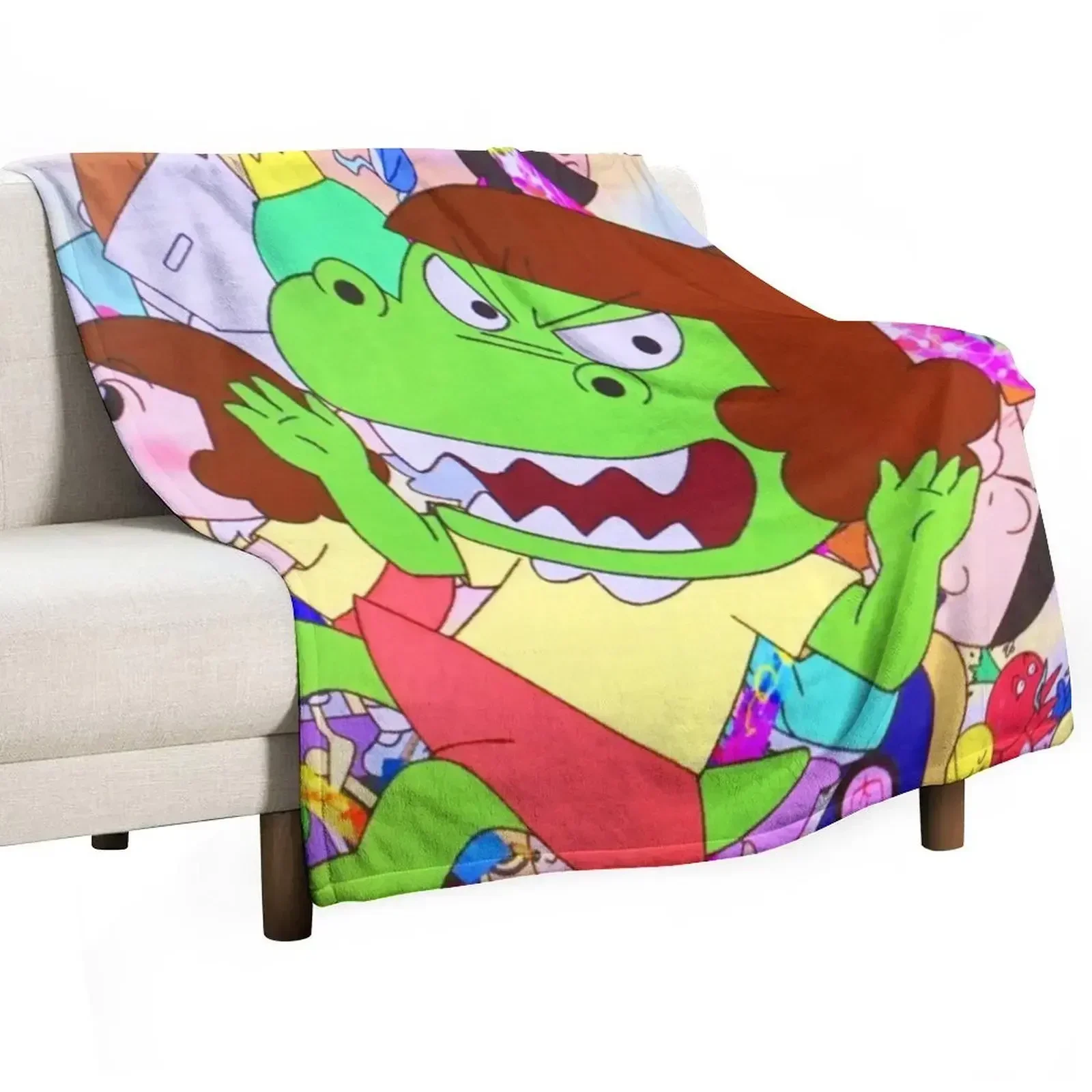 Dino Girl Gauko gift for fans girl gauko Dino Girl Throw Blanket For Baby Summer Beddings For Decorative Sofa Luxury Blankets