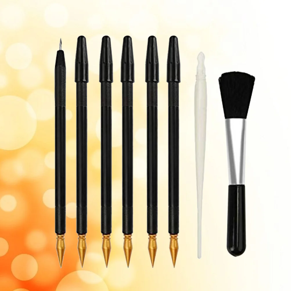 Multifunction Scratch Paper Pen 8PCS Dual End Stylus for Painting Drawing Scraping Fine Tip Acraping Art Supplies Kit