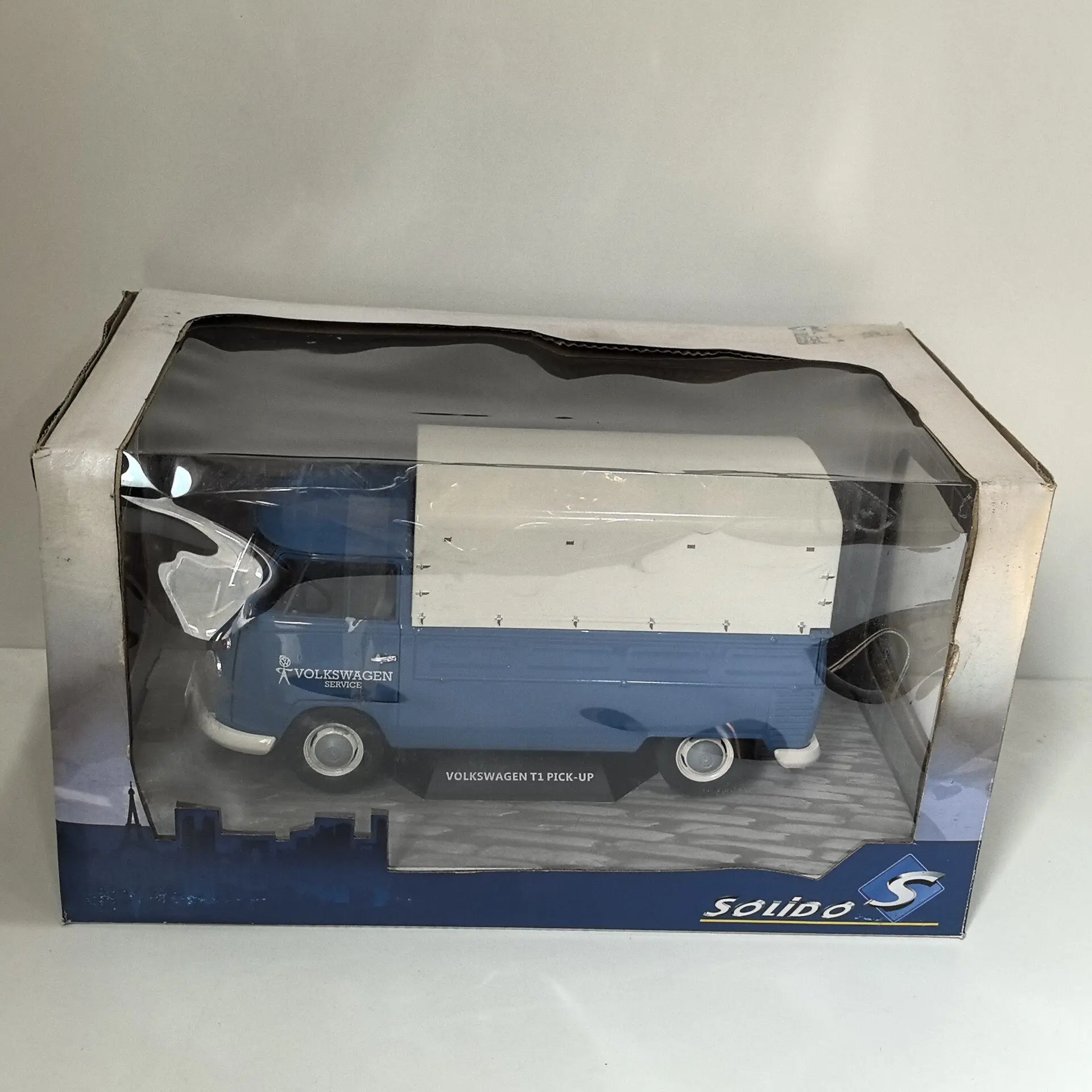 

Коллекционная модель автомобиля SOLIDO 1/18 VW T1 PICK-UP 1950, литая под давлением, из сплава, в коробке