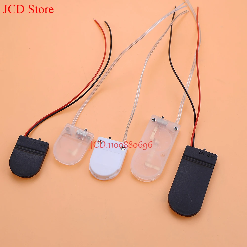 5PCS CR2025 CR2032 Button Coin Cell Battery Socket Holder Case Cover With ON-OFF Switch 3V Battery Storage Box