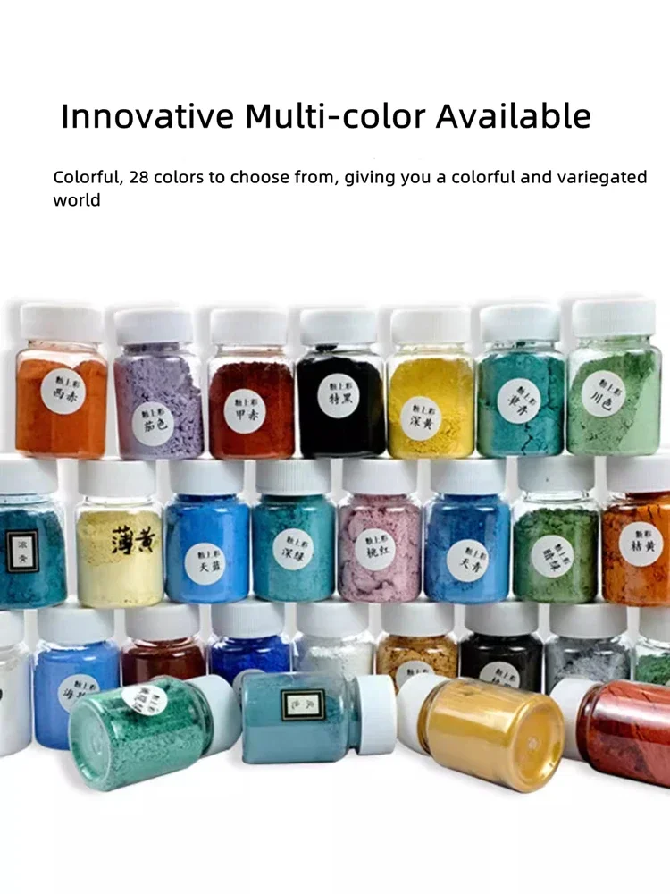 Handmade glaze color pigment Ceramic glaze pigmentsLead-free new color pigments Low temperature pigment powder 28 colors