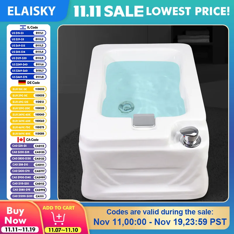 

Ванна для ног для ванн для ног Терапевтический магазин Dedicated to Modern Massage Health Care Оптовая продажа Коммерческая акриловая ванна для замачивания ног