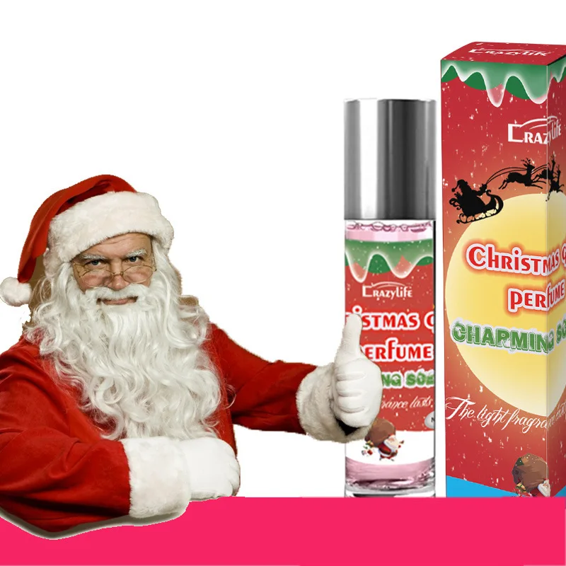 Christmas Theme Ladies Perfume Rollerball Portable Aromatherapy Light Fresh Scent 10ml