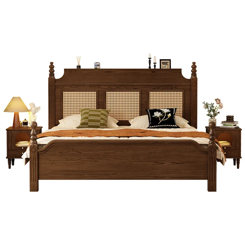 

American bed retro home bedroom double master bedroom 1.5 meters