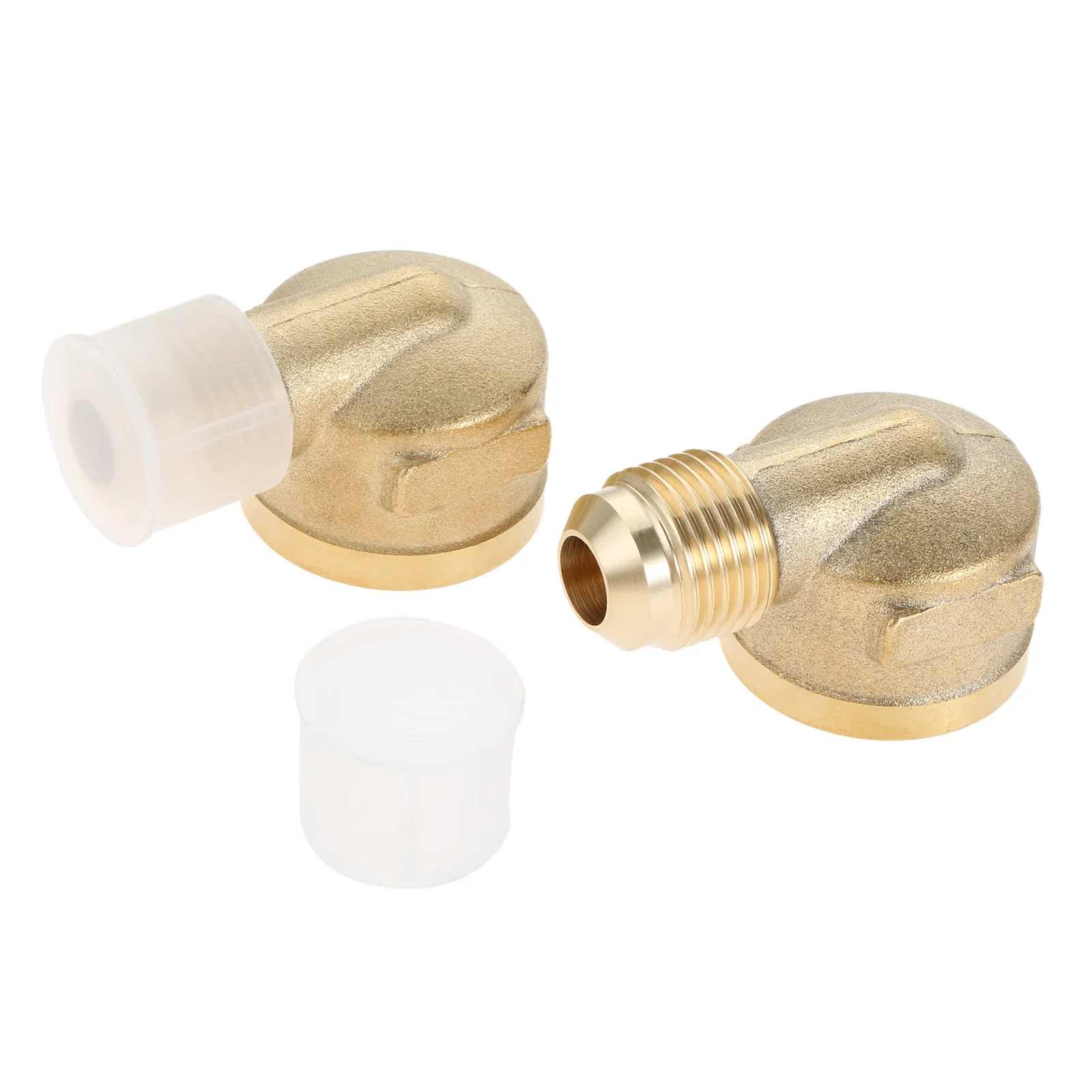 2 Buah 90 Derajat Konektor Siku Adaptor Kopling Fiting untuk Gelombang Olimpiade Pemanas, Api Pit (1/2 "Perempuan NPT X 3/8" Laki-laki Suar