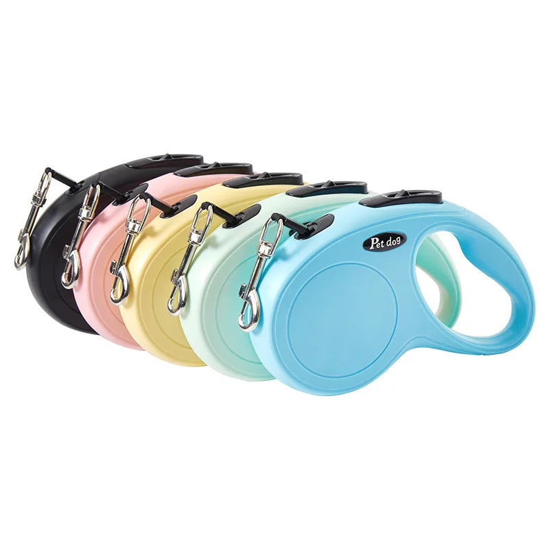 Automatic Retractable Dog Leash Bone Handle Durable Tangle Free Pet Walking Lead for Small Medium Dogs Multi Colors Available