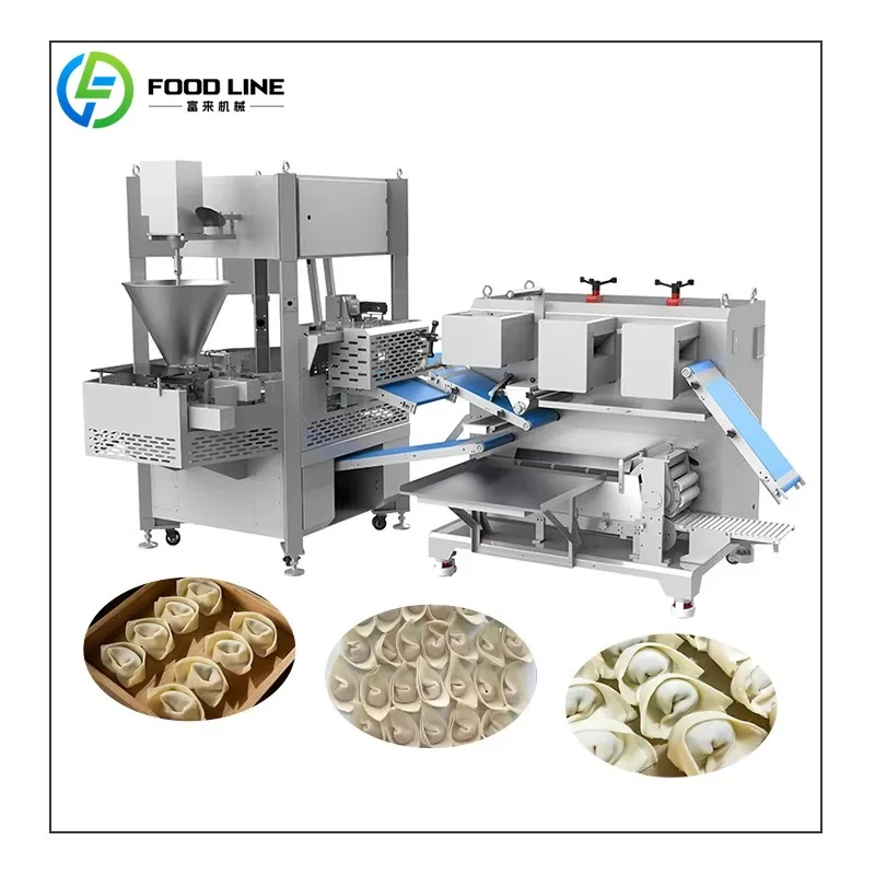Industrial Full Automatic Dumpling Filling Machine Half Moon Shaped Momo Maker Machine Automatic Dumpling Gyoza Making Machine
