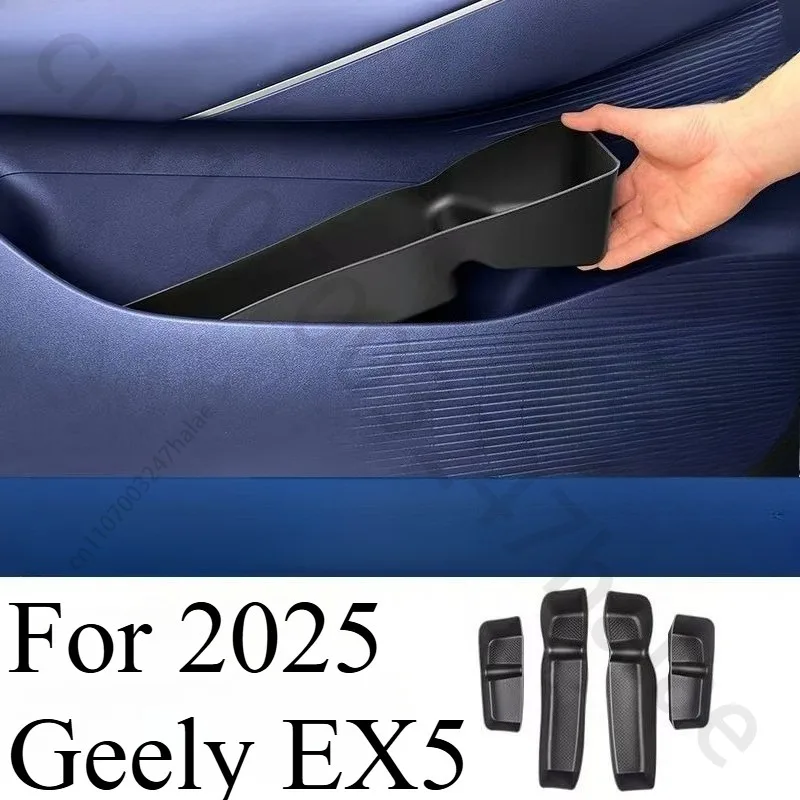 Door Storage Box Non Slip Anti Rattle Waterproof Easy Clean Accessories For 2025 2026 Geely EX5 Galaxy E5 Proton eMas 7 EV