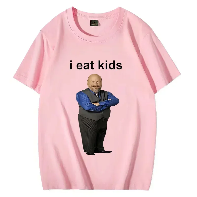 Bertram Eats I Eat Kids-Camiseta gráfica para hombre y mujer, ropa de calle informal de manga corta, camiseta Unisex divertida de verano 2024