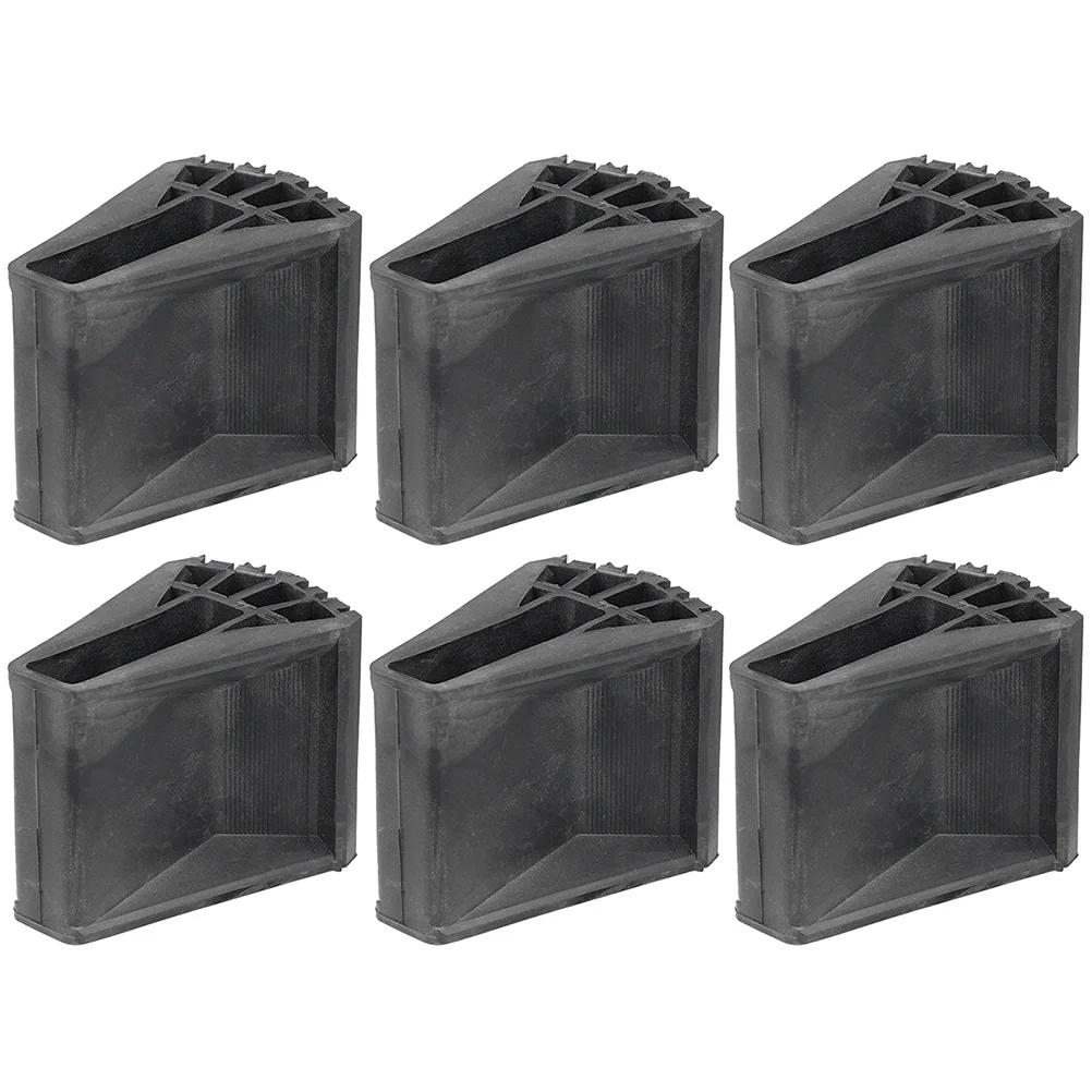 

6pcs Slip Rubber Ladder Feet Pads for Steps Replacement Anti Skid Stabilizer Roof Ladder Feet Pads Garden Indoor Outdoor