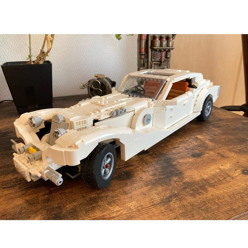 MOC-97330 Nowy model samochodu sportowego z lat 90., 1015 elementów, kreatywny zestaw klocków dla chłopców, prezent urodzinowy i noworoczny dla dzieci.