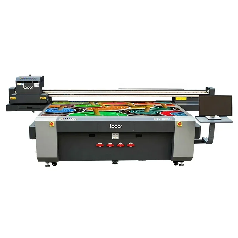 Locor big size large format UV 2513 LED curing flatbed printer Ricoh Gen5 Gen6 head price