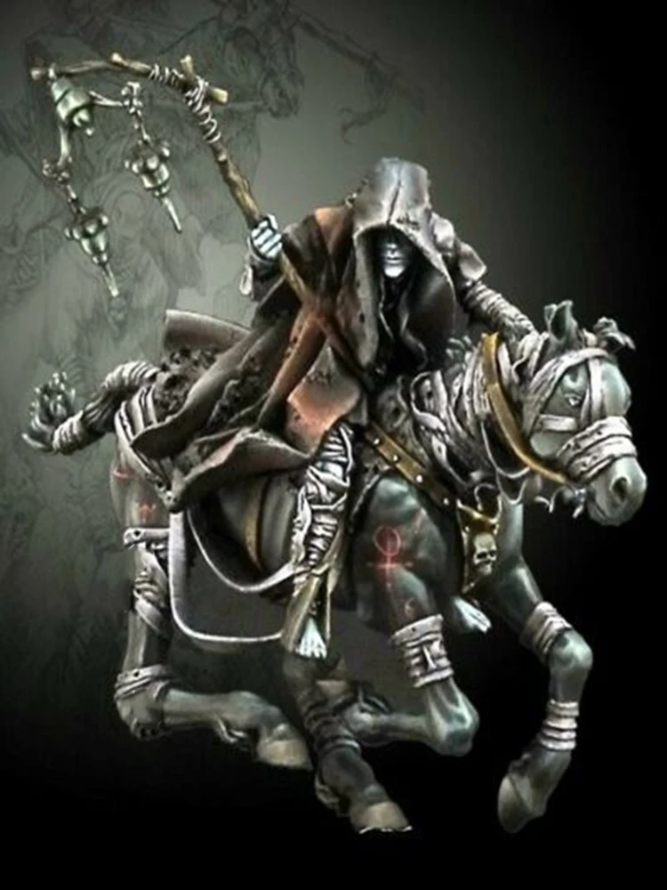 

New Unassembled 1/32 54MM Horsemen of the Apocalypse Famine 54MM Resin Figure Unpainted Model Kit