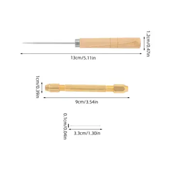 1 Set Haarwurzelwerkzeug mit austauschbaren Nadeln, robustem Kupfergriff, komfortablem Griff und Ahle für DIY-Haarverjüngung und Bastelarbeiten 10 best sales Werkzeug zum Wiederverwurzeln - №9