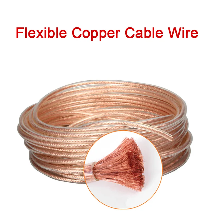 1M High voltage grounding flexible copper wire PVC transparent insulated enclosure 4-25 mm2 lightning protection copper bridge
