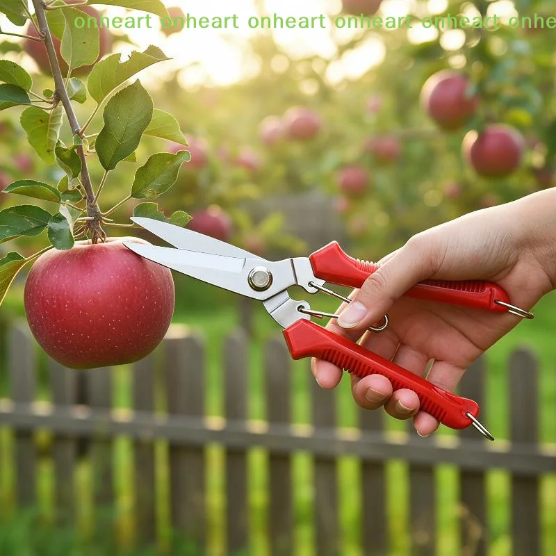 [C]Straight Tip Gardening Pruning Shears Labor-saving Anti-rust for Potted Flower  Branch Yard Trimming Work