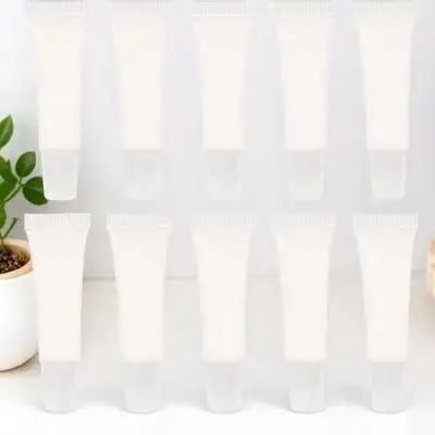 10pcs Empty Gloss Tubes Mini Portable Refillable Lip Oil Storage Small Lip Gloss Holder For Diy Travel Size Lightweight Gift