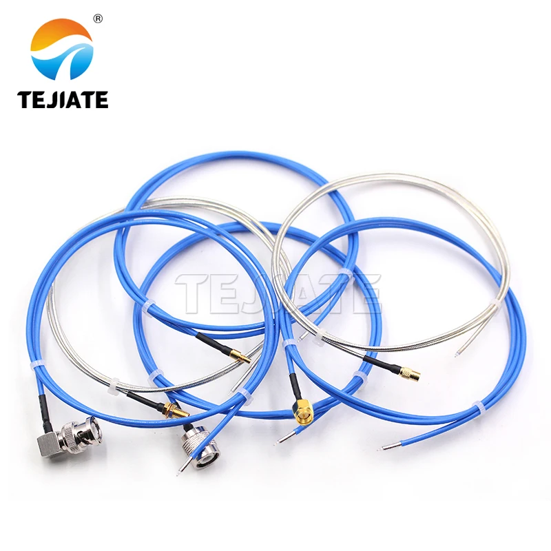 1M RG405 شبه مرنة 086 RF الطائر BNC TNC N SSMA SSMB SSMC SSMP الذكور والإناث خط رأس واحد