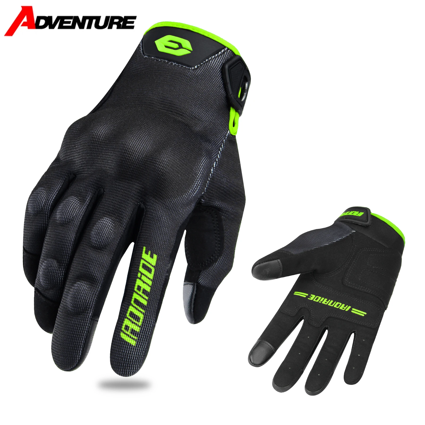 

Мотоциклетные перчатки для летней езды, дышащие и незападающие перчатки с полным пальцем, перчатки для внедорожных мотоциклов с сенсорным экраном